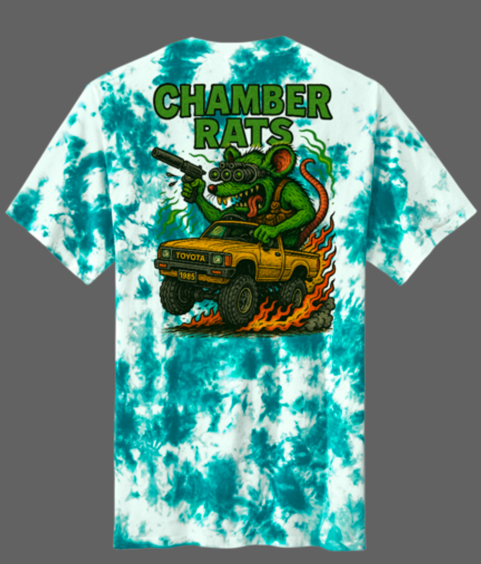 Chamber Rats Tie Dye White/Teal